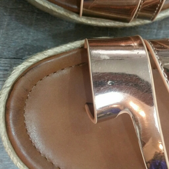 Festival Rose Gold Gladiator Sandals 8 - Picture 5 of 8